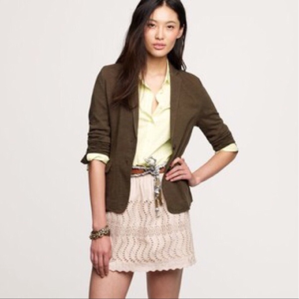 J. Crew Maritime Button Up Blazer Sz Small